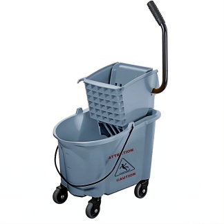 Grey Side Press Wringer & 36 L Bucket Combo